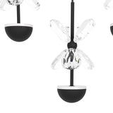 EGLO Pianopoli 2 Plafón LED regulable acero cristal negro claro 390276