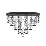 EGLO Pianopoli 2 Lámpara de techo colgante LED regulable acero cristal negro claro 390278