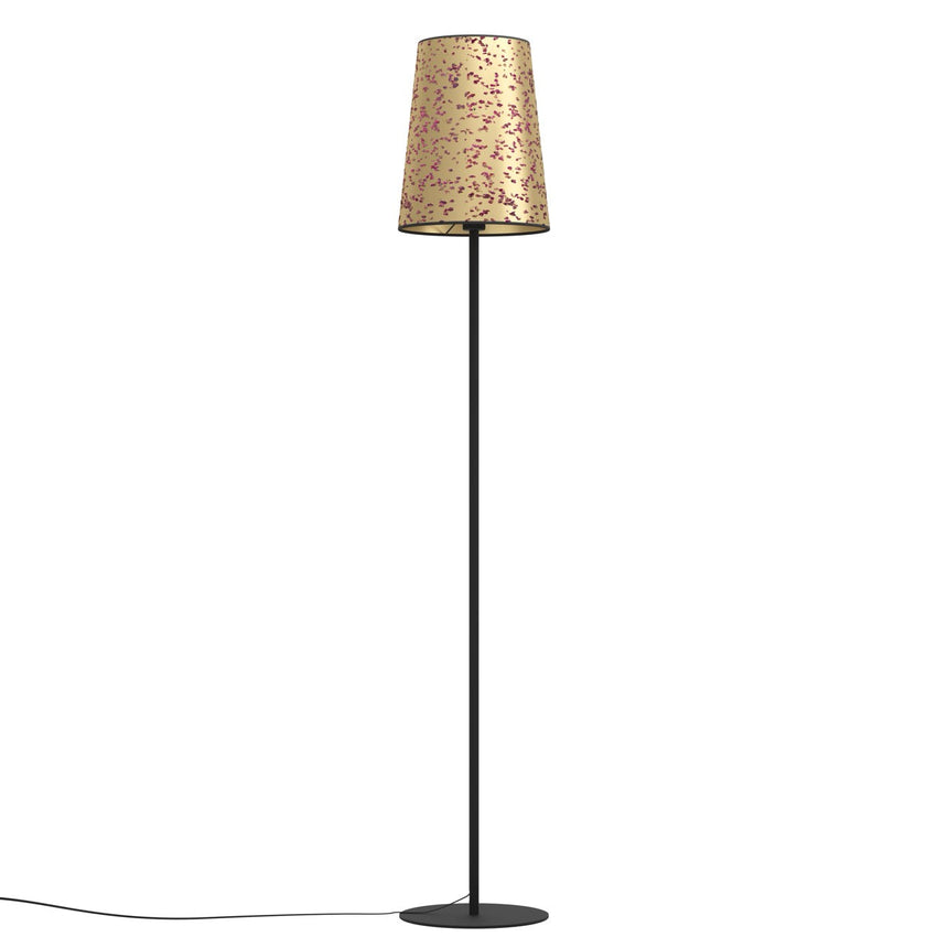 EGLO Castuera Lámpara de pie acero papel con pétalos de rosa negro doradorosado 390295