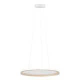 EGLO Dehesa Lámpara de techo colgante LED regulable aluminioacero madera blanco naturaleza 390297