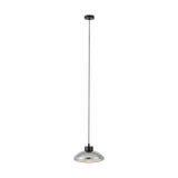 EGLO Sarnarra Lámpara de techo colgante LED regulable acero vidrio vaporizado negro negro-transparenteclaro 390298