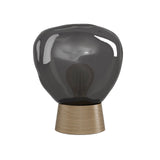 EGLO Magacela Lámpara sobremesa maderaacero vidrio vaporizado café gris 390321