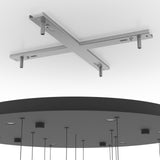 EGLO Espardello Lámpara de techo colgante LED regulable acero vidrio negro claro 390333