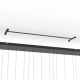 EGLO Espardello Lámpara de techo colgante LED regulable acero vidrio negro claro 390334