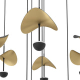 EGLO Dracera Lámpara de techo colgante LED regulable Ø58cm oro negro 390339