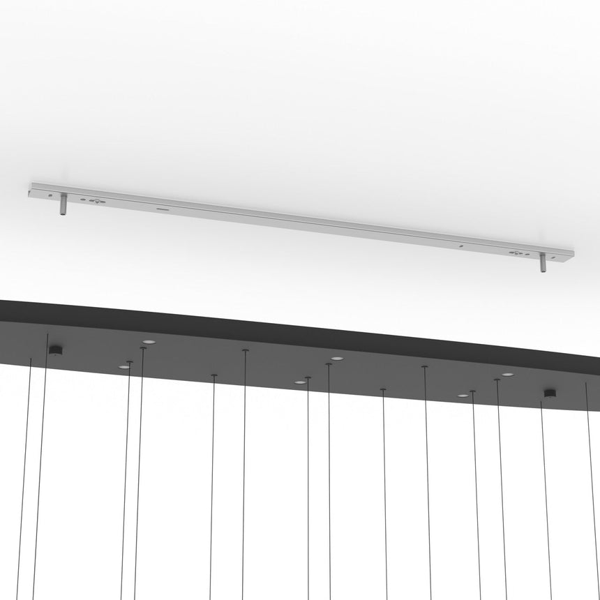 EGLO Espardello Lámpara de techo colgante LED regulable acero vidrio negro claro 390344