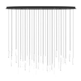 EGLO Sardenara Lámpara de techo colgante LED regulable acero vidrio con burbujas de aire negro claro 390349