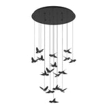 EGLO Paratebueno Lámpara de techo colgante LED regulable acero aceroplástico negro - 390352