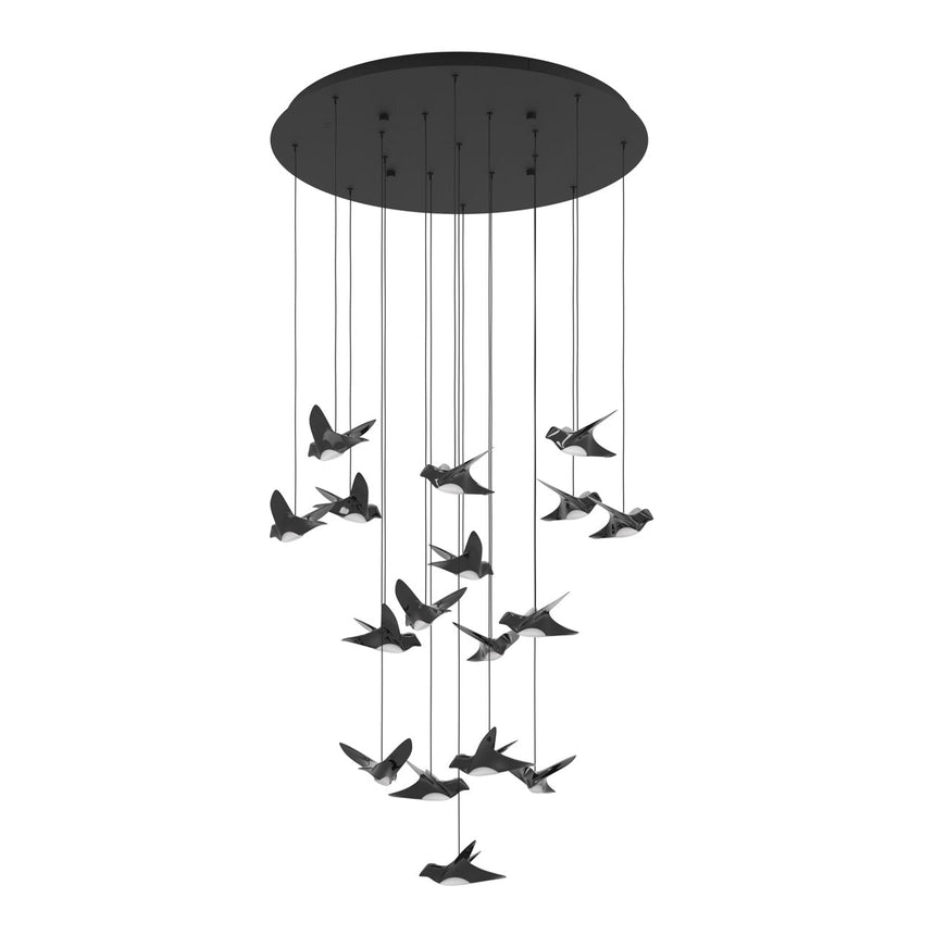 EGLO Paratebueno Lámpara de techo colgante LED regulable acero aceroplástico negro - 390352