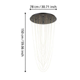 EGLO Trepuco Lámpara de techo colgante LED regulable acero acero negro latón 390355
