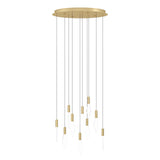 EGLO Mirador Lámpara de techo colgante LED regulable acero plástico latóndorado transparente 390359