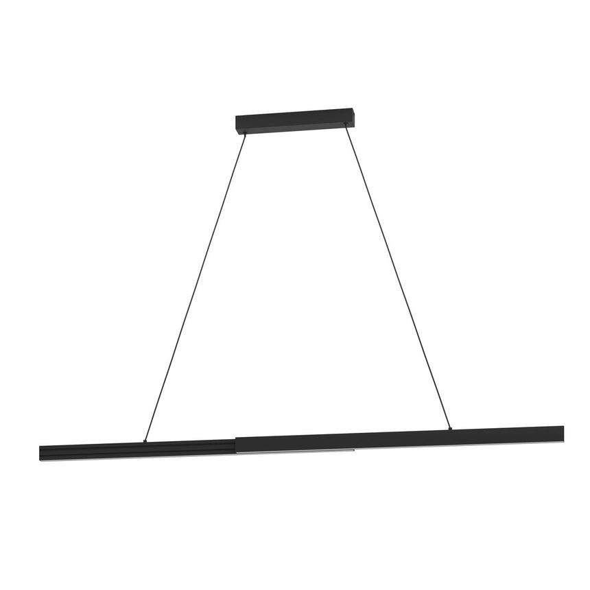 EGLO Montebuono Lámpara de techo colgante LED regulable aluminioacero plástico negro anodizado blanco 390368