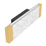 EGLO Vallelado Lámpara de pared LED aceromadera textil negrocafé gris 390387