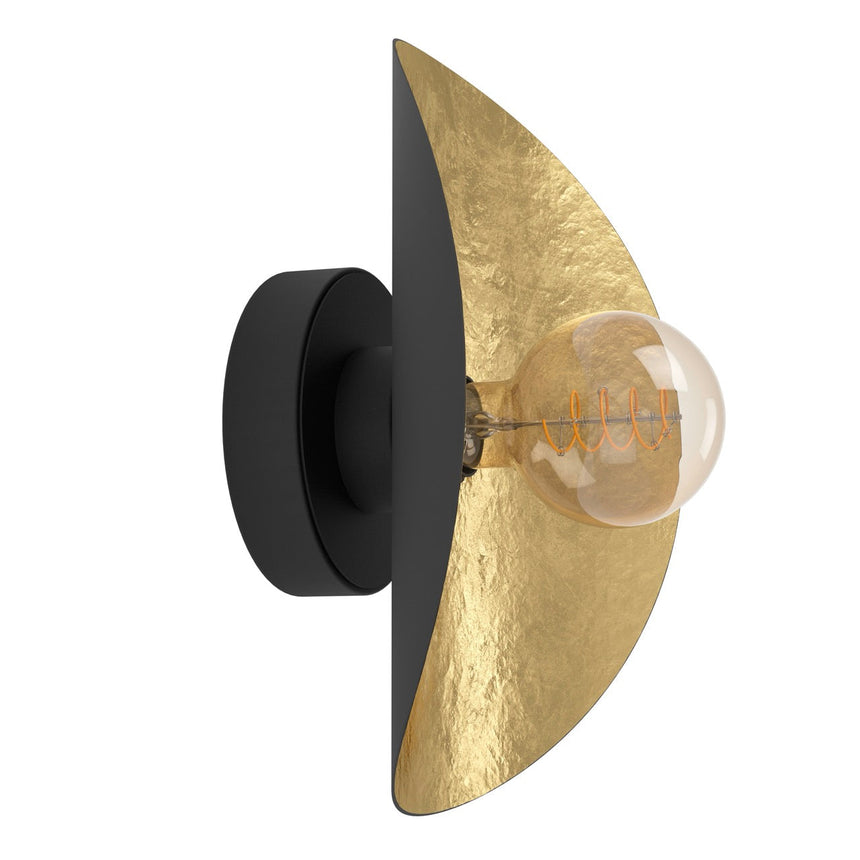 EGLO Saceda Lámpara de pared acero negrooro 390394