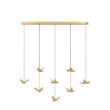 EGLO Paratebueno 2 Lámpara de techo colgante LED regulable acero aceroplástico latón 390397