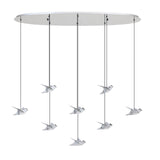 EGLO Paratebueno 1 Lámpara de techo colgante LED regulable acero aceroplástico cromo 390401