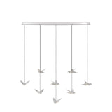 EGLO Paratebueno 1 Lámpara de techo colgante LED regulable acero aceroplástico cromo 390401