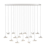 EGLO Paratebueno 1 Lámpara de techo colgante LED regulable acero aceroplástico cromo 390403