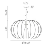 ACB rosa Del Desierto Lámpara de techo colgante negro LED E27 C3912160N