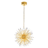 EGLO Vivaldo 1 Lámpara de techo colgante LED acero cristal dorado claro 39255