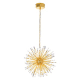 EGLO Vivaldo 1 Lámpara de techo colgante LED acero cristal dorado claro 39255