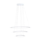EGLO Penaforte Lámpara de techo colgante LED regulable 3 luces aluminio plástico blanco blanco 39274