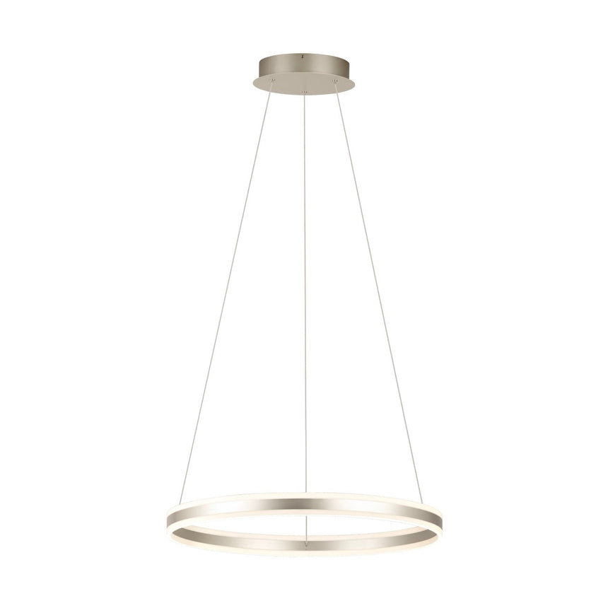 EGLO Tonarella Lámpara de techo colgante LED regulable acero plástico champán satinado 39313