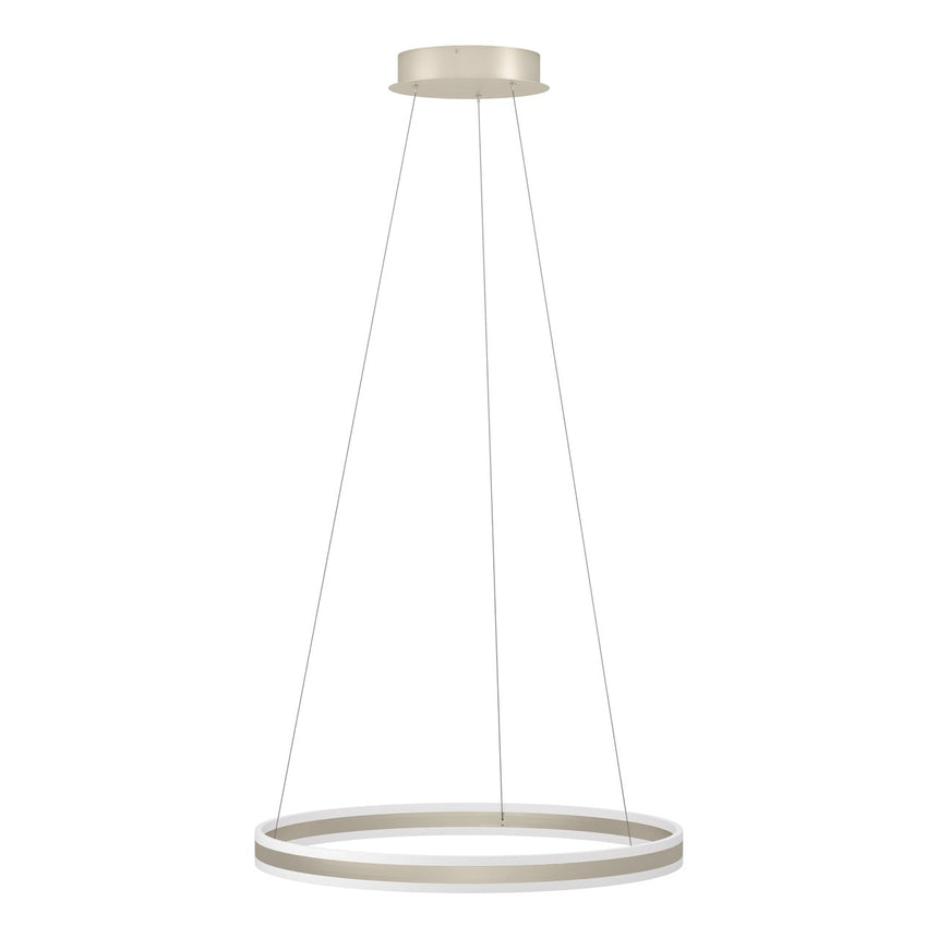 EGLO Tonarella Lámpara de techo colgante LED regulable acero plástico champán satinado 39313