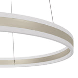 EGLO Tonarella Lámpara de techo colgante LED regulable acero plástico champán satinado 39313