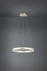 EGLO Tonarella Lámpara de techo colgante LED regulable acero plástico champán satinado 39313