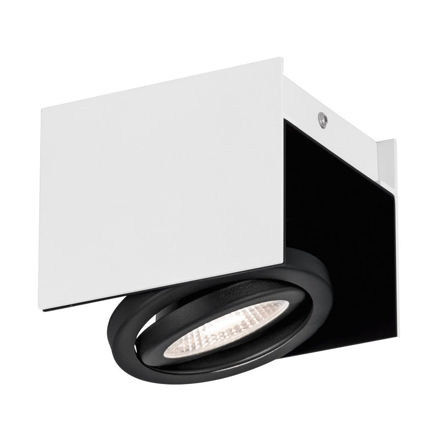 EGLO Vidago Plafón LED regulable aluminioacero blanconegro 39315