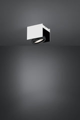 EGLO Vidago Plafón LED regulable aluminioacero blanconegro 39315