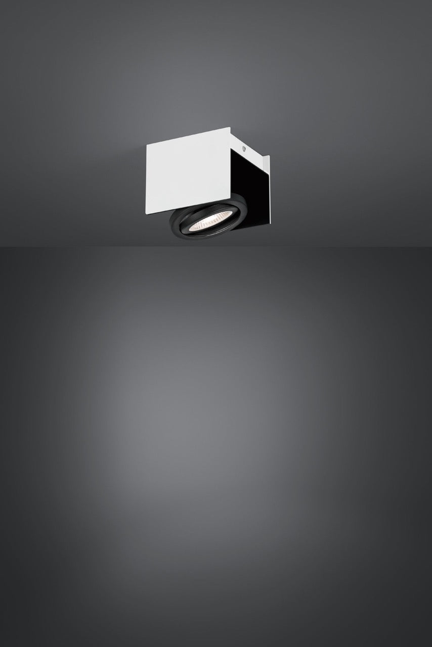 EGLO Vidago Plafón LED regulable aluminioacero blanconegro 39315
