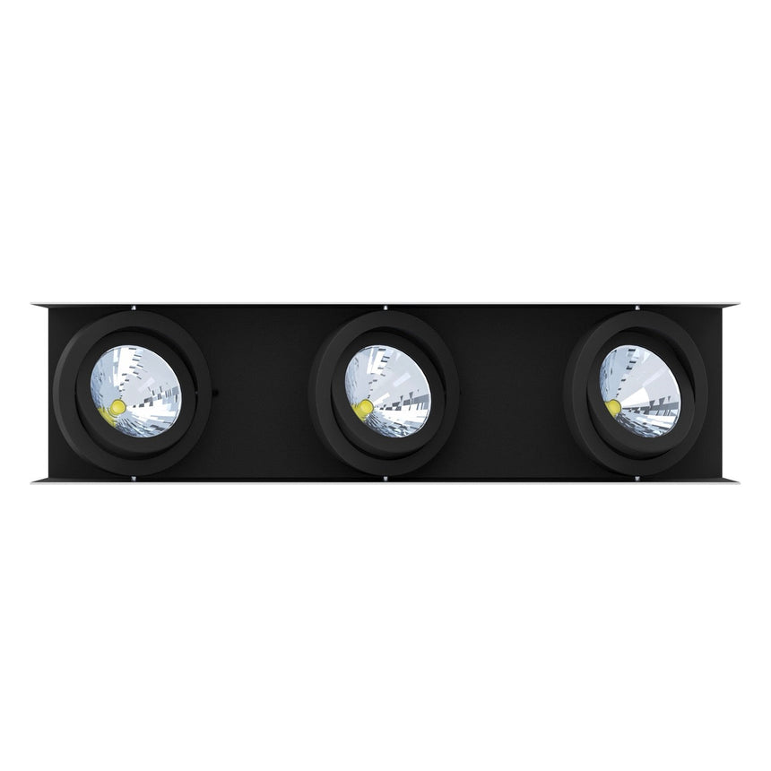 EGLO Vidago Plafón LED regulable aluminioacero blanconegro 39317