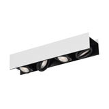 EGLO Vidago Plafón LED regulable aluminioacero blanconegro 39318