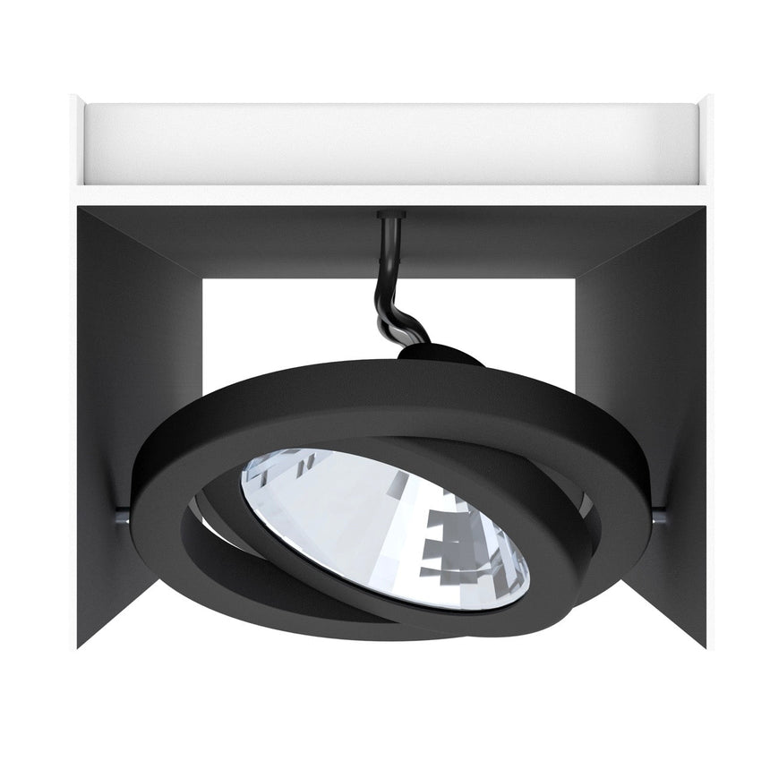 EGLO Vidago Plafón LED regulable aluminioacero blanconegro 39318