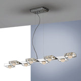 Schuller Suria II Lámpara de techo colgante de 8 luces cromo y opal 375618