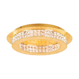 EGLO Principe Plafón LED regulable acero cristal dorado claro 39405