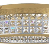 EGLO Principe Plafón LED regulable acero cristal dorado claro 39406