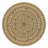 EGLO Valparaiso Plafón acero cristal dorado claro 39458