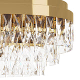 EGLO Valparaiso Lámpara de techo colgante acero cristal dorado claro 39463