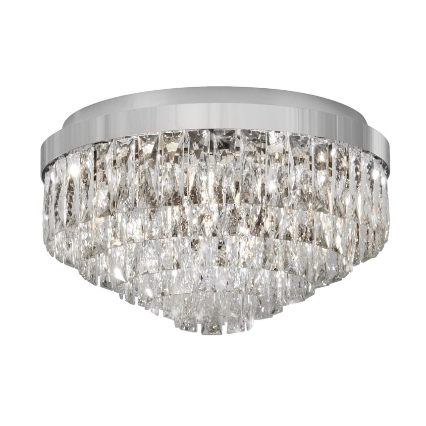 EGLO Valparaiso 1 Plafón acero cristal cromo claro 39489