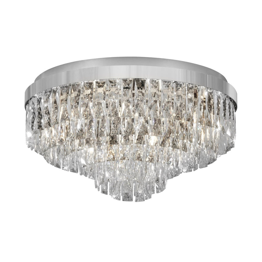EGLO Valparaiso 1 Plafón acero cristal cromo claro 39491