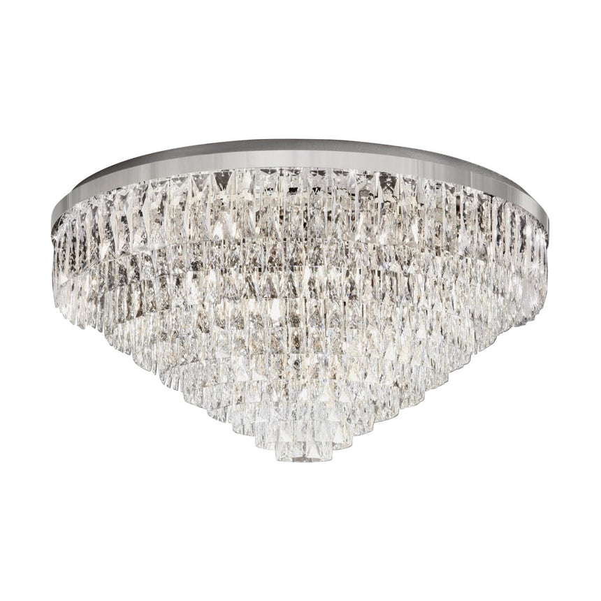 EGLO Valparaiso 1 Plafón acero cristal cromo claro 39493