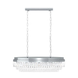 EGLO Valparaiso 1 Lámpara de techo colgante acero cristal cromo claro 39494
