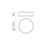 ACB Dins Plafón 395/26 Negro Mate, LED E27 2x15W, I IP44 P03952N