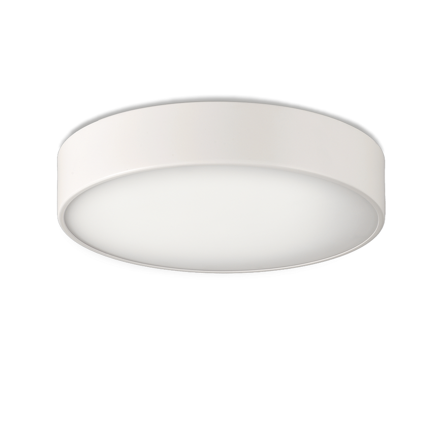 ACB Dins Plafón 395/26 Blanco Liso, LED 18W 1890lm, CRI90 I IP44, LED integrado, Kelvin 2700K-3000K Slide Switch P0395170B