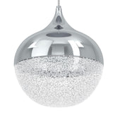 EGLO Mioglia Lámpara de techo colgante LED regulable acero plástico cromo granille blancoclaro 39527