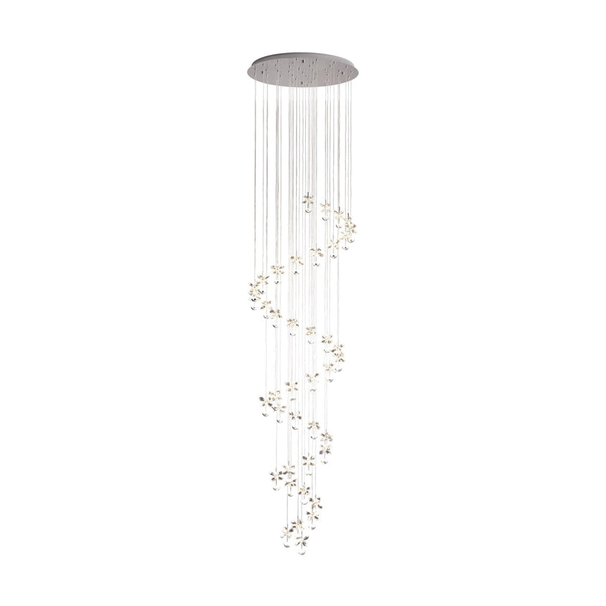 EGLO Pianopoli 1 Lámpara de techo colgante LED regulable acero cristal cromo claro 39545