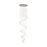 EGLO Pianopoli 1 Lámpara de techo colgante LED regulable acero cristal cromo claro 39545